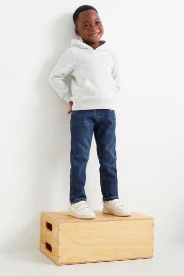 Kinder Buben - Slim Jeans - Thermojeans - jeansblau