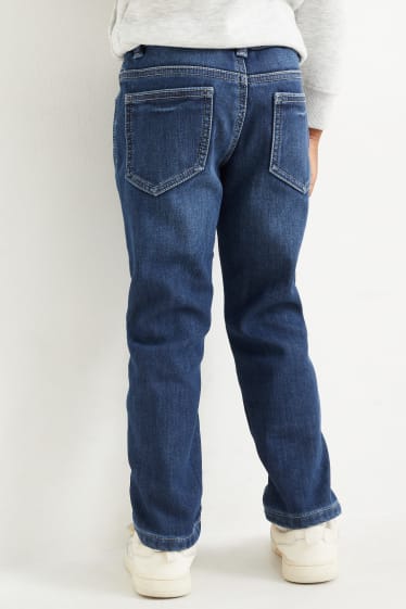 Kinder Buben - Slim Jeans - Thermojeans - jeansblau