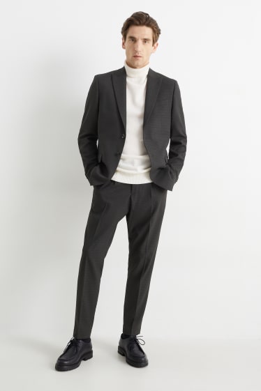 Bărbați - Pantaloni modulari - slim fit - LYCRA® - negru