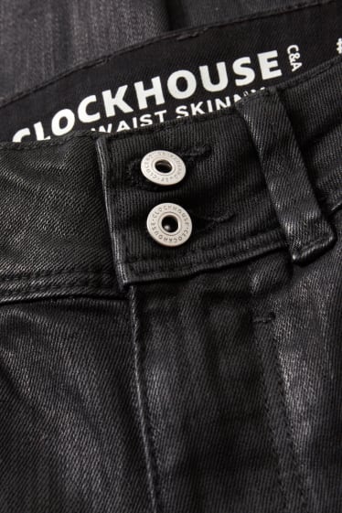Nastolatki - CLOCKHOUSE - skinny jeans - średni stan - LYCRA® - czarny