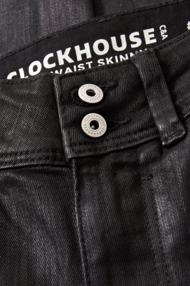 Ragazzi e giovani - CLOCKHOUSE - skinny jeans - vita media - LYCRA® - nero