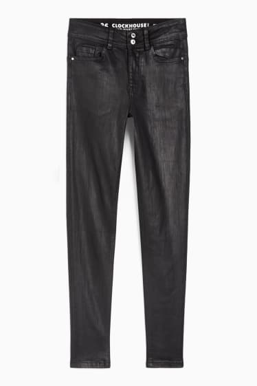 Dames - Skinny jeans - mid waist - LYCRA® - zwart