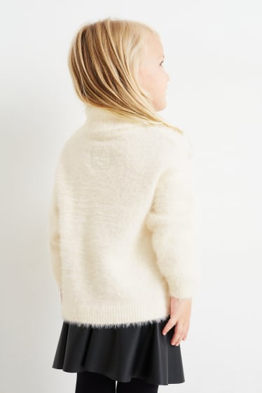 Kinder Mädchen - Hello Kitty - Rollkragenpullover - cremeweiß