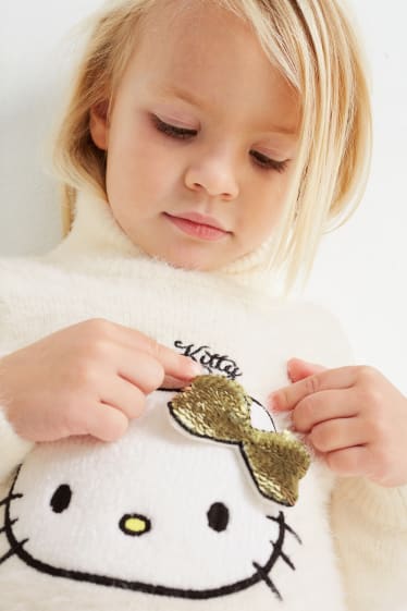 Kinder Mädchen - Hello Kitty - Rollkragenpullover - cremeweiß