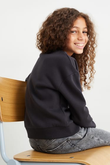 Kinder Mädchen - Sweatshirt - schwarz