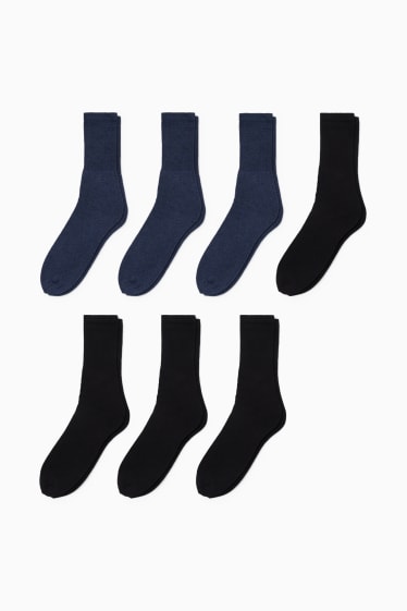 Uomo - Confezione da 7 - calzini da lavoro - blu / nero