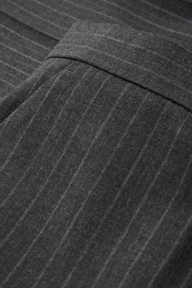 Men - Mix-and-match trousers - regular fit - Flex - pinstripes - dark gray