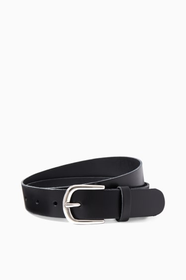 Donna - Cintura in pelle - nero