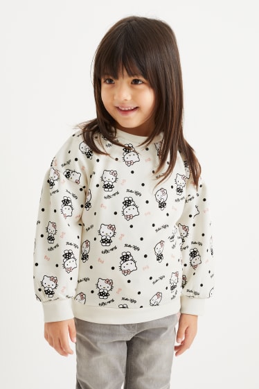 Enfants - Hello Kitty - sweat-shirt - blanc crème