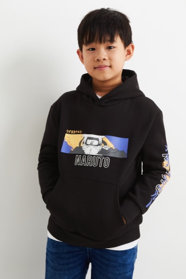 Enfants garçons - Naruto - sweat à capuche - noir