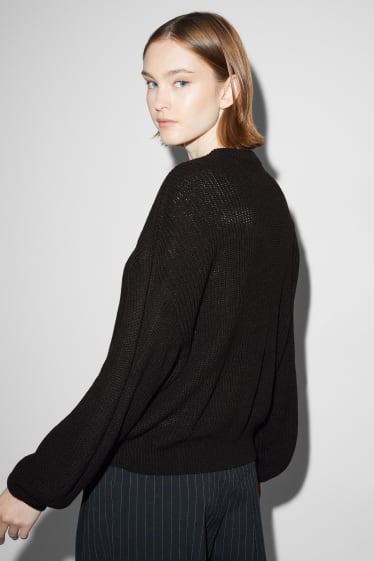 Damen - Pullover - schwarz