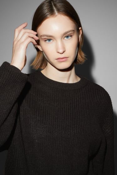 Damen - Pullover - schwarz