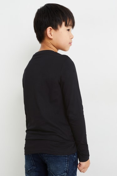 Kinderen: jongens - Minecraft - longsleeve - zwart
