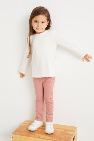 Bambine - Pantaloni termici - rosa