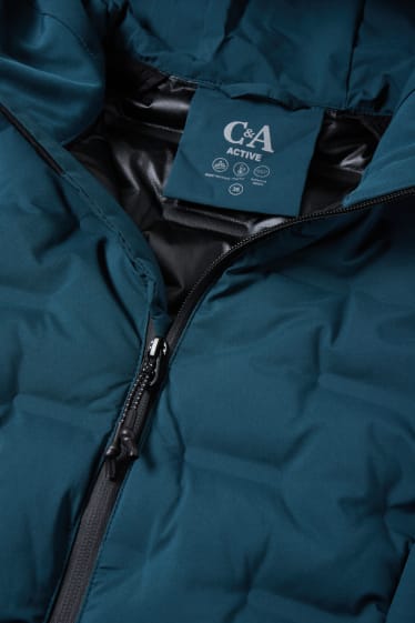 Femmes - Veste softshell à capuche - turquoise