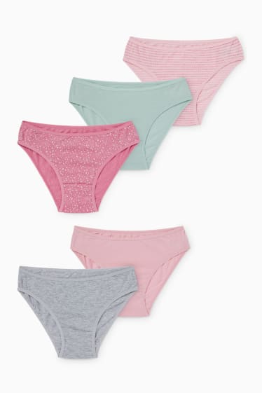 Kinder Mädchen - Multipack 5er - Slip - rosa