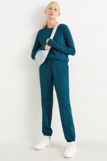 Women - Technical trousers - 4 Way Stretch - turquoise