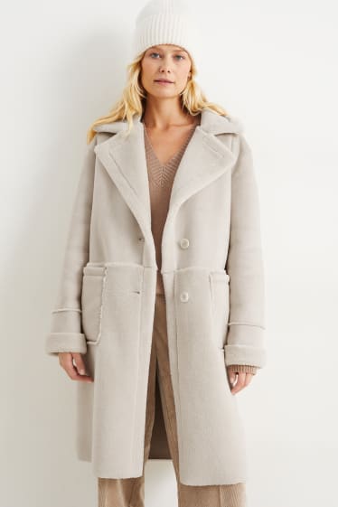Women - Coat - light beige