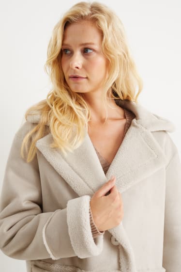 Femmes - Manteau - beige clair