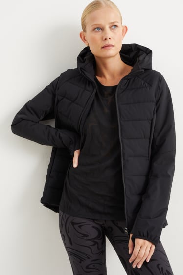 Damen - Funktionsjacke mit Kapuze - THERMOLITE® - schwarz