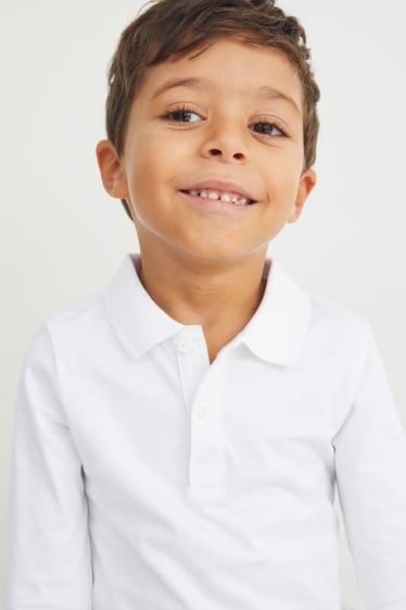 Kinderen: jongens - Poloshirt - wit