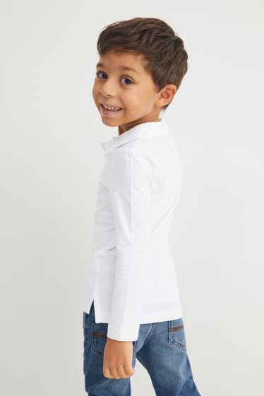 Kinderen: jongens - Poloshirt - wit