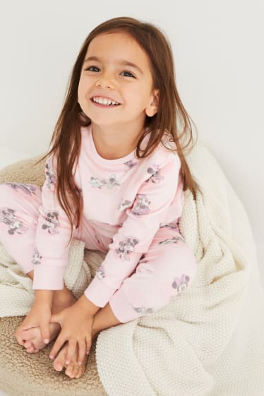 Kinder - Minnie Maus - Winterpyjama - 2 teilig - rosa