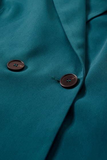 Femmes - Blazer - relaxed fit - vert foncé
