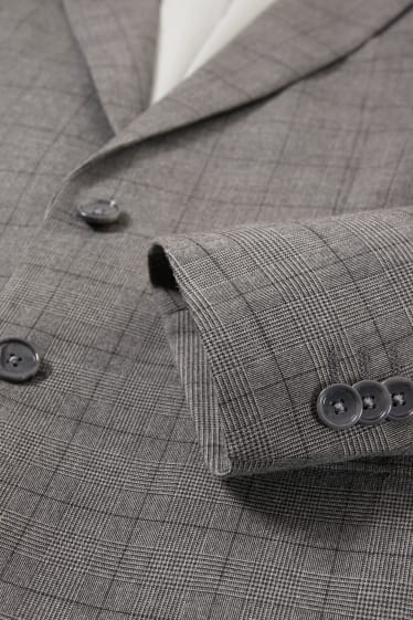 Hommes - Veste de costume - regular fit - Flex - stretch - LYCRA® - gris chiné
