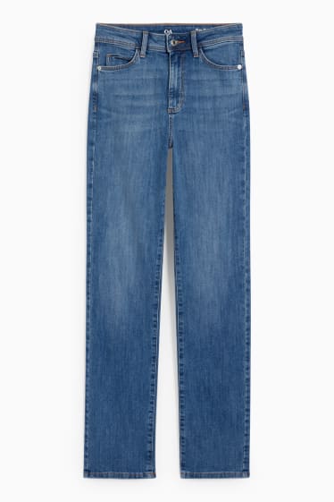 Dona - Straight jeans - high waist - texà blau