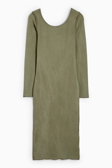 Dames - CLOCKHOUSE - nauwsluitende jurk - groen