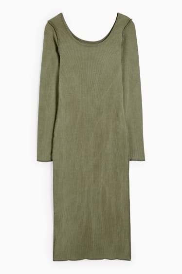 Dames - CLOCKHOUSE - nauwsluitende jurk - groen