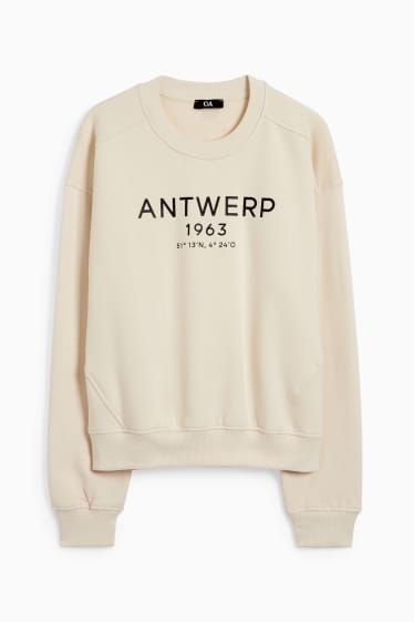 Damen - Sweatshirt - hellbeige
