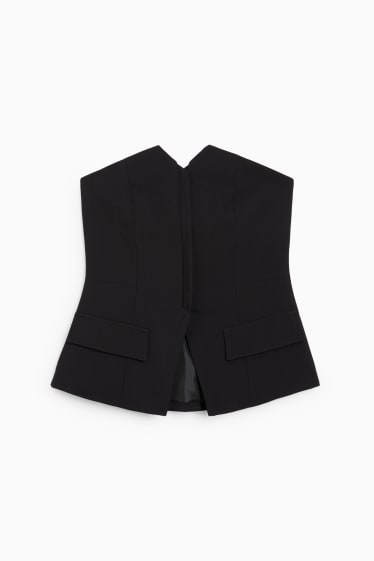 Donna - Blusa smanicata - nero