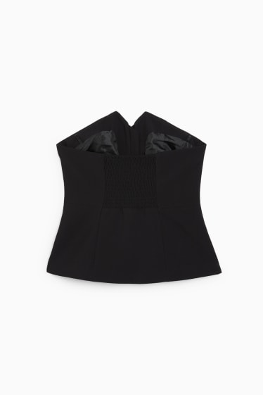 Donna - Blusa smanicata - nero