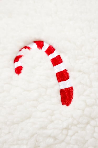 Women - Christmas cushion - 40 x 40 cm - white