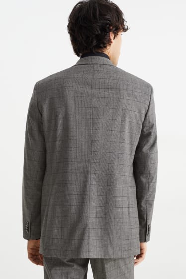 Hommes - Veste de costume - regular fit - Flex - stretch - LYCRA® - gris chiné
