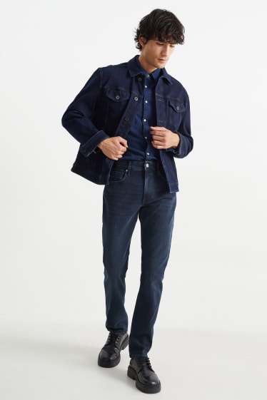 Men - Slim jeans - denim-dark blue