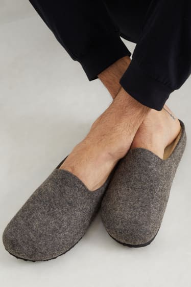 Hombre - Zapatillas de casa - gris jaspeado