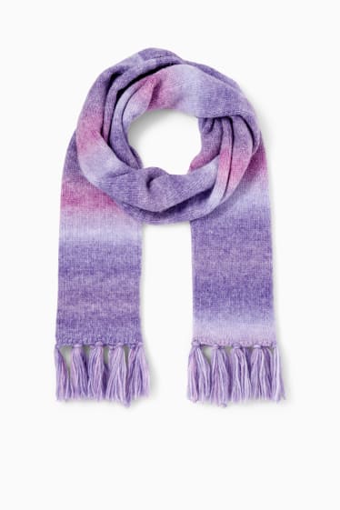 Donna - Sciarpa - a righe - viola