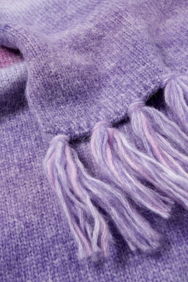 Donna - Sciarpa - a righe - viola
