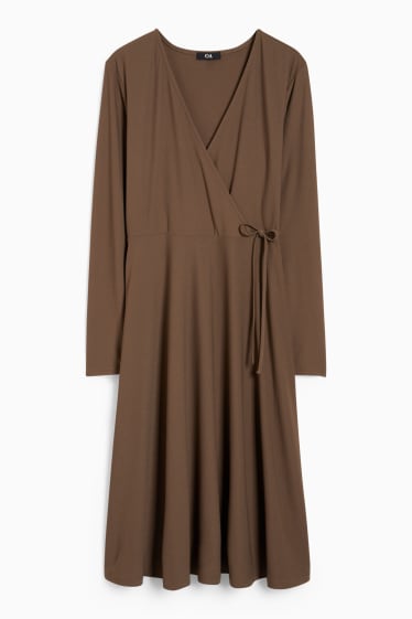Femmes - Robe portefeuille - marron