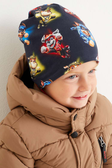 Kinder Jungen - PAW Patrol - Mütze - gemustert - dunkelblau