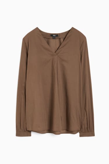 Women - Blouse - brown