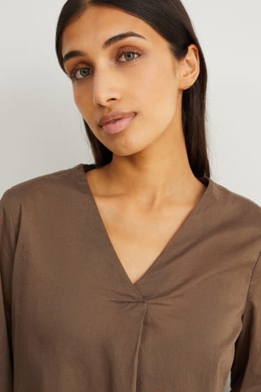 Women - Blouse - brown