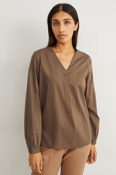 Women - Blouse - brown