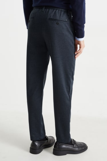 Hommes - Pantalon - tapered fit - Flex - bleu foncé