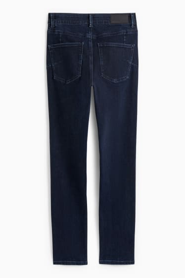 Dámské - Slim jeans - mid waist - tvarující džíny - LYCRA® - džíny - tmavomodré