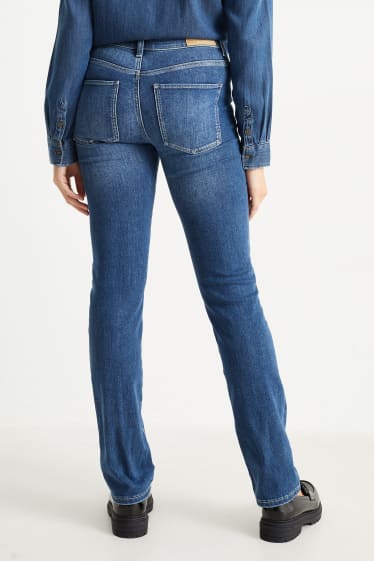 Kobiety - Straight jeans - średni stan - LYCRA® - dżins-niebieski