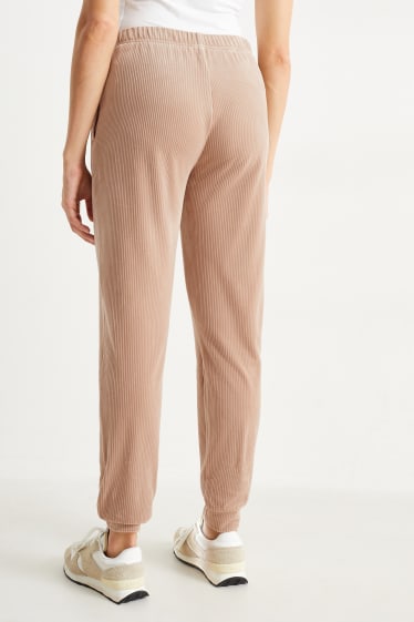 Dona - Pantalons de xandall bàsics - beix